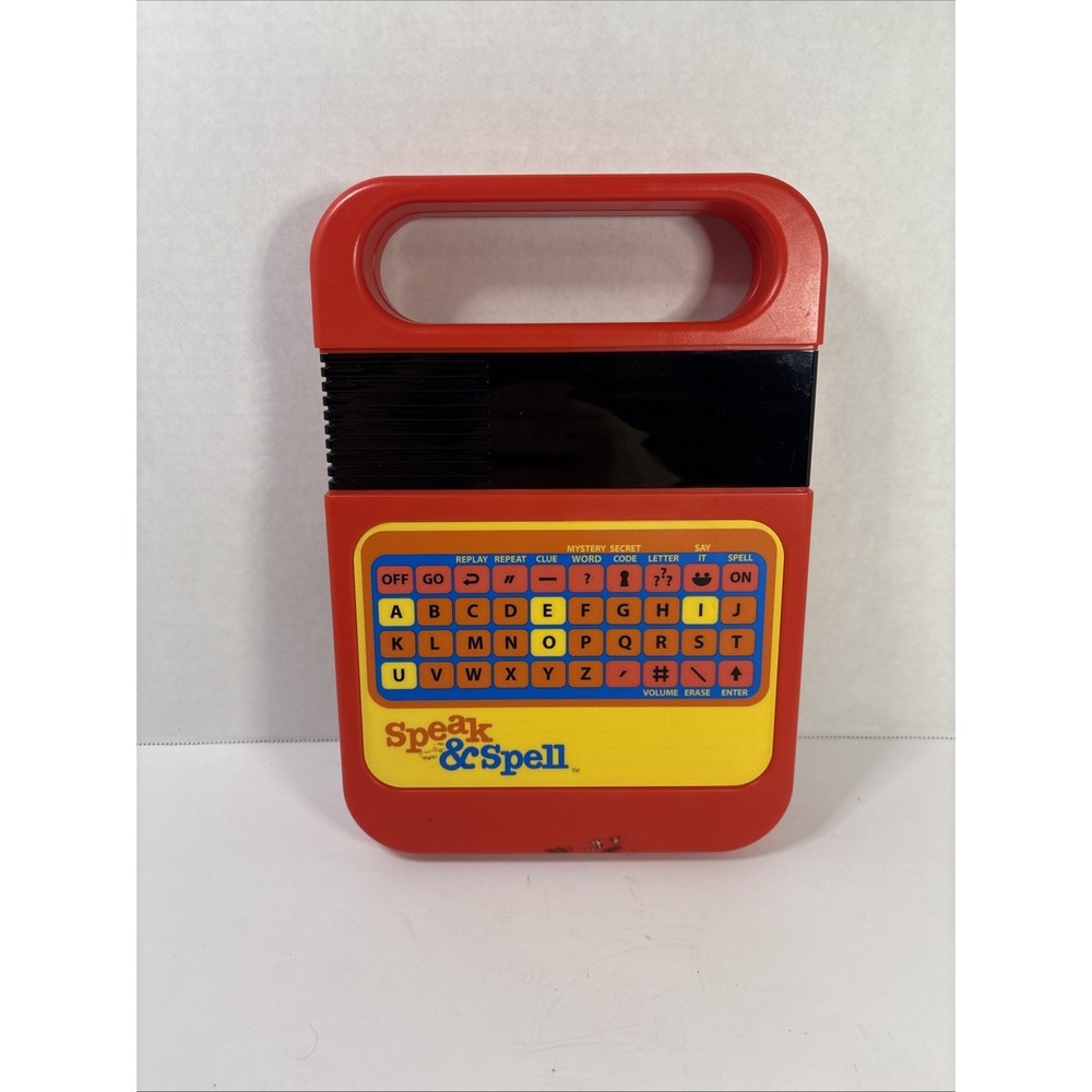 Speak & Spell Electronic Educational Toy Retro Red Handheld Learning Game 09624